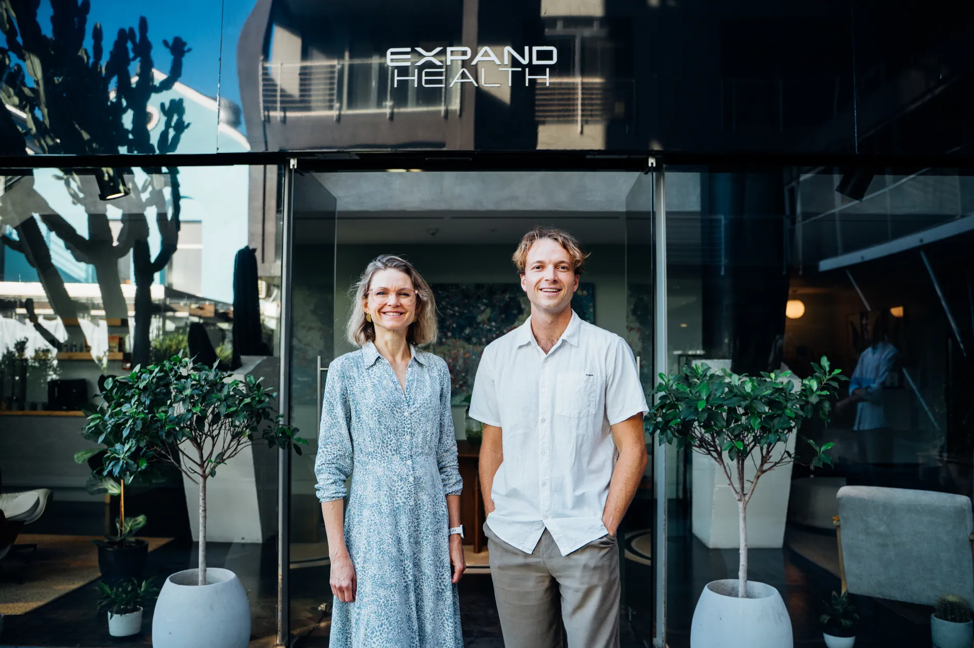 Dr Daniel and Maryke Gallagher at Expand Health